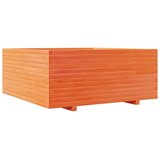 vidaXL vrtno cvetlično korito voščeno 110x110x49,5 cm trdna borovina, (21204397) | Shoptok.si