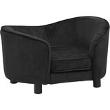 SOFA za pse crna 69 x 49 x 40 cm plišana | shoptok.hr