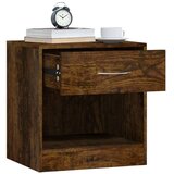  Noćni ormarići s ladicom 2 kom boja dimljenog hrasta | shoptok.hr
