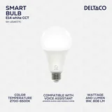 SMART HOME LED Žarnica E27 BELE