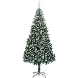 vidaXL Umestno božično drevo Zelena 240 cm PVC, jeklo in plastika | Shoptok.si