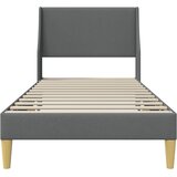  Krevetna konstrukcija Tamno siva 100 x 200 cm tkanina | shoptok.hr