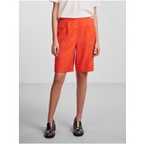 Pieces Women's Orange Shorts Tally - Women Cene