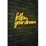 Wallity Follow Your Dreams - Yellow Yellow Decorative Plastic Led Lighting cene