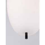 Nova Luce Bijela/crna staklena viseća svjetiljka ø 27 cm Lato – | shoptok.hr