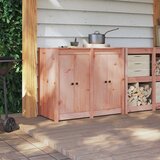 vidaXL Vrata za zunanjo kuhinjo 2 kosa 50x9x82 cm Trdno douglasovo les | Shoptok.si