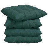  Jastučići za sjedenje 4 pcs Tamnozelena 40 x 40 x 6 cm tkanina | Eponuda.com