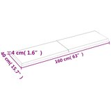 Stolna ploča svjetlosmeđa 160x40x(2-4) cm tretirana hrastovina | Shoptok.si