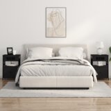 vidaXL Noćni Ormari 2 pcs Crni hrast 40 x 31 x 60 cm Konstruirano drvo | shoptok.hr