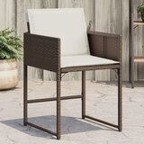 Maison Chic Vrtni stoli - Stol za vrt z blazinami 4 kosi rjav poli ratan JS2256, (21877115) | Shoptok.si