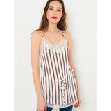 Camaieu White Striped Top - Women