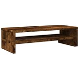 vidaXL Stojalo za monitor dimljeni hrast 54x22x15 cm inženirski les | Shoptok.si