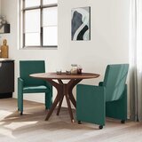  Blagovačke stolice s kotačima 2 pcs Tamnozelena 57 x 66 x 94 cm | Eponuda.ba