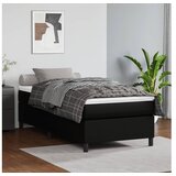  S oprugama i madracem crni 90 x 200 cm od umjetne kože | shoptok.hr