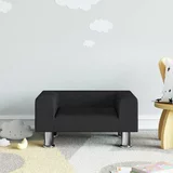  Otroški kavč črn 50x40x26,5 cm žamet