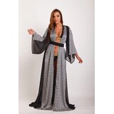 DEVI COLLECTION Ženski kaftan Anna crno-beli | Eponuda.com