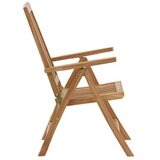 Venture Home Kenya vrtna stolica s podesivim naslonom 62 &amp;times; 73 &amp;times; 105 cm, prirodna boja drva Slike