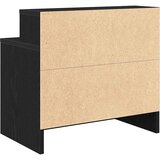  Noćni ormarić s ladicom crni hrast 51x31x47 cm | shoptok.hr