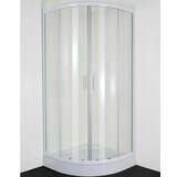 Sanotechnik Polukružna tuš kabina Roma (D x Š x V: 90 x 90 x 190 cm, Debljina: 5 mm, Bijele boje) | shoptok.hr
