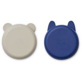 Liewood set 2 skledic iz silikona vanessa mist/surf blue mix | Shoptok.si