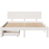 vidaXL Okvir kreveta s ladicama bez madraca bijeli 120x190 cm | shoptok.hr