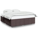 Maison Chic Posteljni okvir - Dvoposteljna postelja - Zakonska postelja brez vzmetnice temno rjav 180x200 cm blago-J4334, (21772588) | Shoptok.si