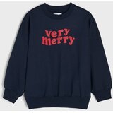 Sinsay Crewneck dukserica s natpisom Very Merry Slike