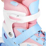 Nils Extreme set LED rola s kacigom i štitnicima Moonbeam bijeli veličina L 39–42 | shoptok.hr