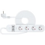 Retlux Pametni produžni kabl sa prekidačem 4Z + 2xUSB-A+1xUSB-C 1,5m Wi-Fi Tuya Cene
