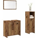  3-dijelni set kupaonskog namještaja od starog drveta | shoptok.hr