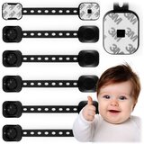 Ricokids Cabinet Safety Device Set - 6 Black Childproofing Locks for Furniture, (21740518) | Shoptok.si