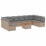  11-dijelni set vrtnih sofa od poliratana s jastucima bež | shoptok.hr