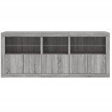  Komoda s LED svjetlima boja sivog hrasta 162 x 37 x 67 cm | shoptok.hr