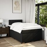  Krevet box spring s madracem crni 120 x 190 cm od tkanine | shoptok.hr
