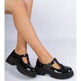 Gemre Black patent platform oxfords Kalaro | Shoptok.si