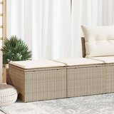 Maison Chic Seti vrtnega pohištva - Vrtna garnitura - Vrtni pohištvo set z blazinami 2-delna bež ratan/akacija, (21797737) | Shoptok.si