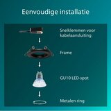 Philips komplet od 3 ugradnih plafonskih svetiljki peridot 1xGU10/7W/230V, crne | Eponuda.com