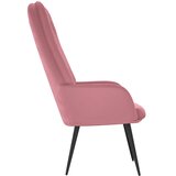  Stolica za opuštanje ružičasta baršunasta | shoptok.hr