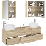  Set namještaja za kupaonicu 5 kom. Hrast sonoma | shoptok.hr