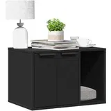 vidaXL kutija za mačji pijesak crna 60x40x40 cm konstruirano drvo