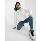 ex moda Sweatshirt-EM-BL-696.68-white-green | Shoptok.si