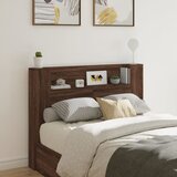 Maison Chic posteljno vzglavje - vzglavna omarica - nočna omarica led rjavi hrast 140x16,5x103,5 cm, (21705938) | Shoptok.si
