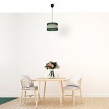  Luster na sajli HELEN 1xE27/15W/230V fi 25 cm zelena/zlatna | Eponuda.com