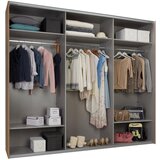 Hom`in omara z drsnimi vrati, barve hrasta | Shoptok.si