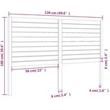  Uzglavlje za krevet 126 x 4 x 100 cm od masivne borovine | shoptok.hr