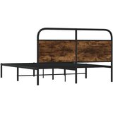  Posteljni okvir brez vzmetnice 135x190 cm dim. hrast inž. les, (21611055) | Shoptok.si