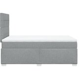  Krevet s oprugama i madracem svjetlosivi 120x190 cm od tkanine | shoptok.hr