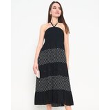 Resti Black polka dot maxi skirt PLUS SIZE - Clothing Cene
