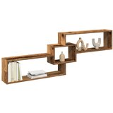 vidaXL Stenska omarica 158x18x53 cm starinski les inženirski les Cene