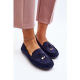 Boto Women's Navy Classic Suede Moccasins Ontala | ePonuda.com